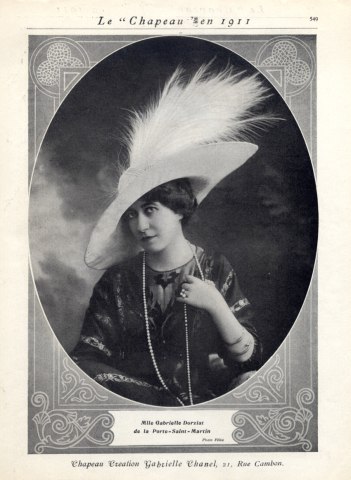 coco chanel hats 1910